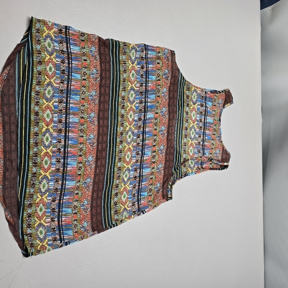 3/$15 Dots sheer boho tank top women's size small - Picture 7 of 8